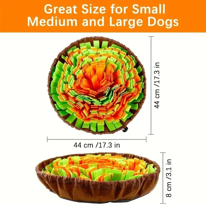 Washable Felt Pet Sniffing Pad Foldable Dog Slow Feeding Mat Toy Dog Training Snuff Mat