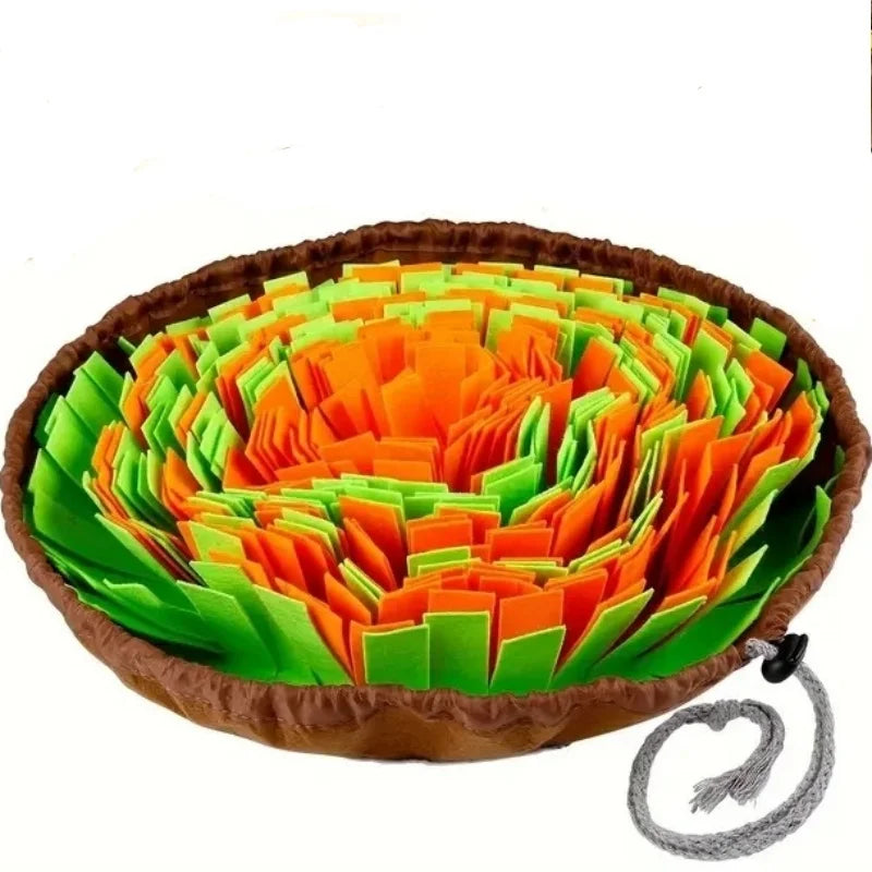 Washable Felt Pet Sniffing Pad Foldable Dog Slow Feeding Mat Toy Dog Training Snuff Mat